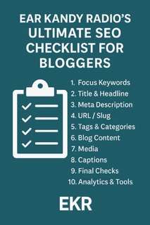 Blog Publishing Checklist