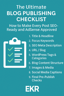 blog publishing checklist